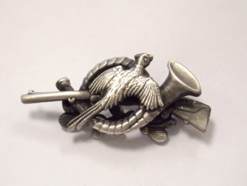 Broche faisan � la trompe