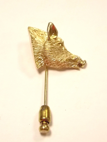 Epingle vermeil t�te de sanglier
