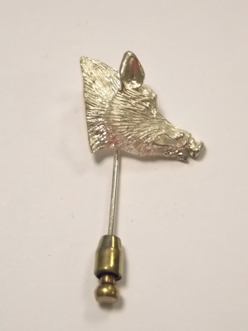 Epingle argent t�te de sanglier