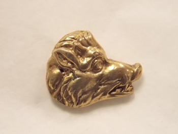 Pins t�te de sanglier dor� ref 1